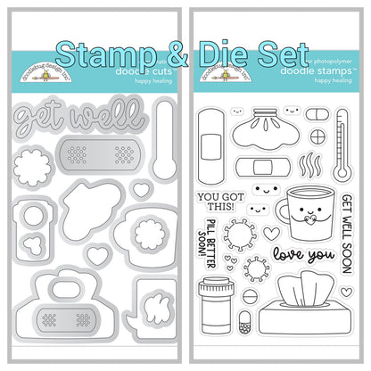 Doodlebug HAPPY HEALING Stamp and Die SET