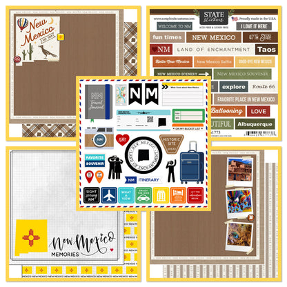 Scrapbooksrus NEW MEXICO 12”X12” Scrapbook Kit