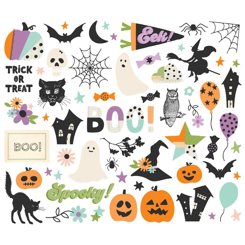 Simple Stories SPOOKY THINGS BITS &amp; PIECES Diecuts