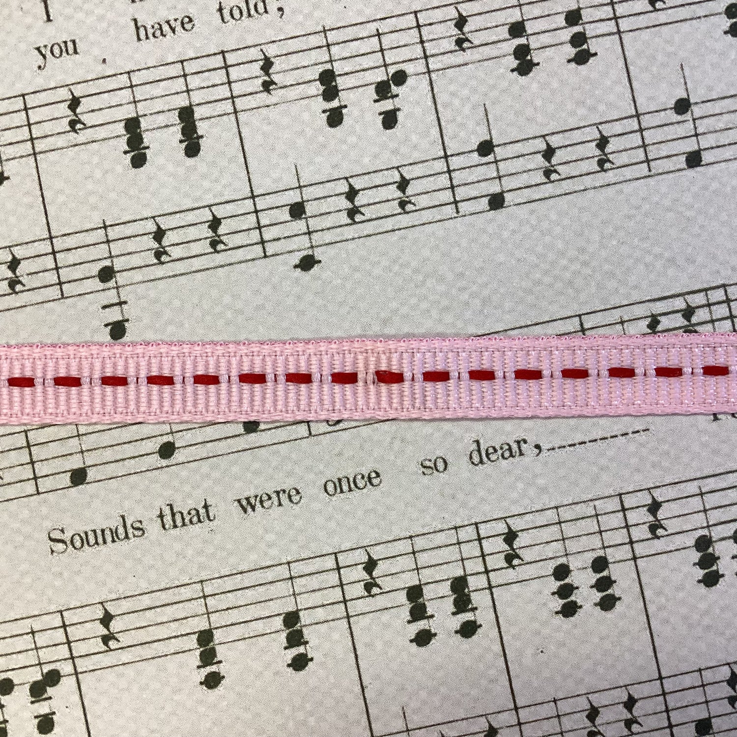 Creative Impressions 1/4&quot; STITCH RIBBON Grosgrain 1 yard yd