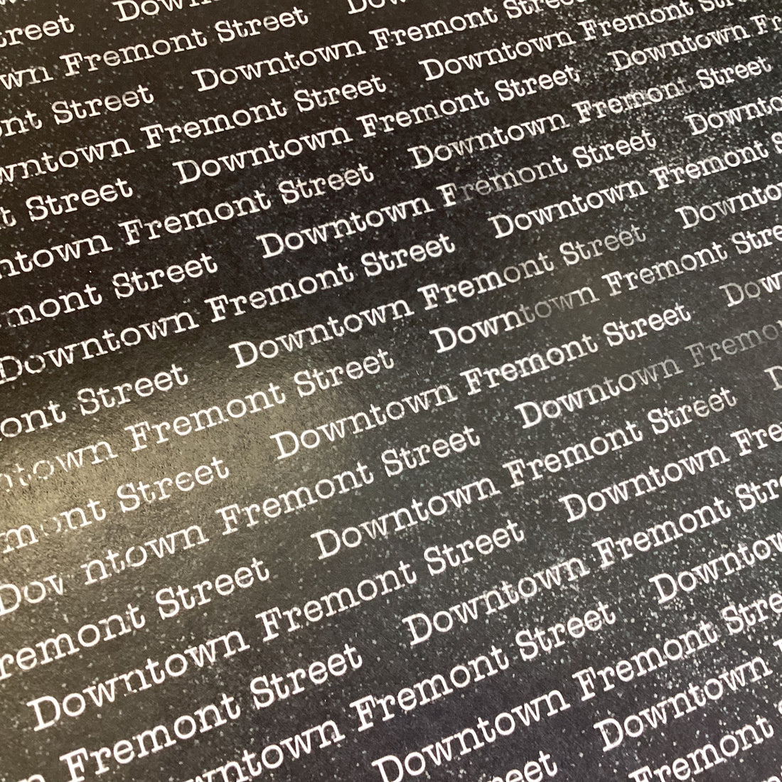 Word Background DOWNTOWN FREMONT STREET 12"X12" Scrapbook Paper