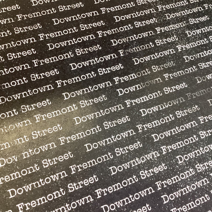 Word Background DOWNTOWN FREMONT STREET 12&quot;X12&quot; Scrapbook Paper