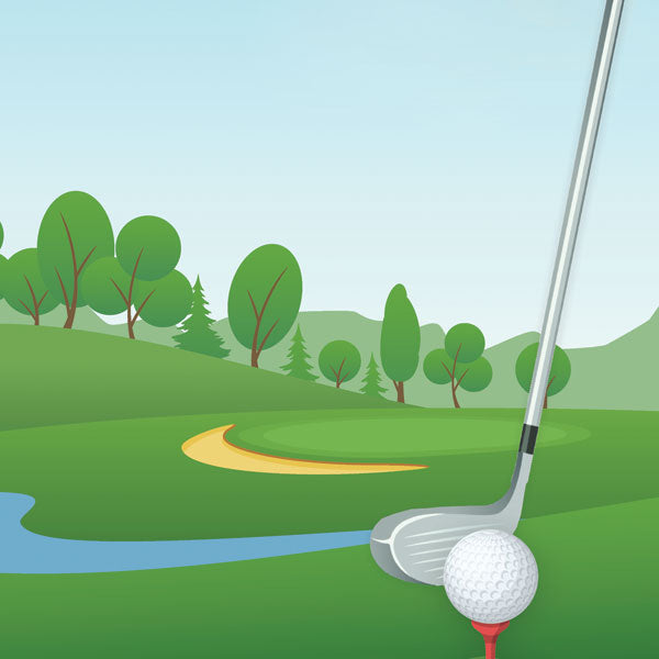 Scrapbook Customs GOLF QUICK PAGES 12"X12" Scrapbook Paper 2pc