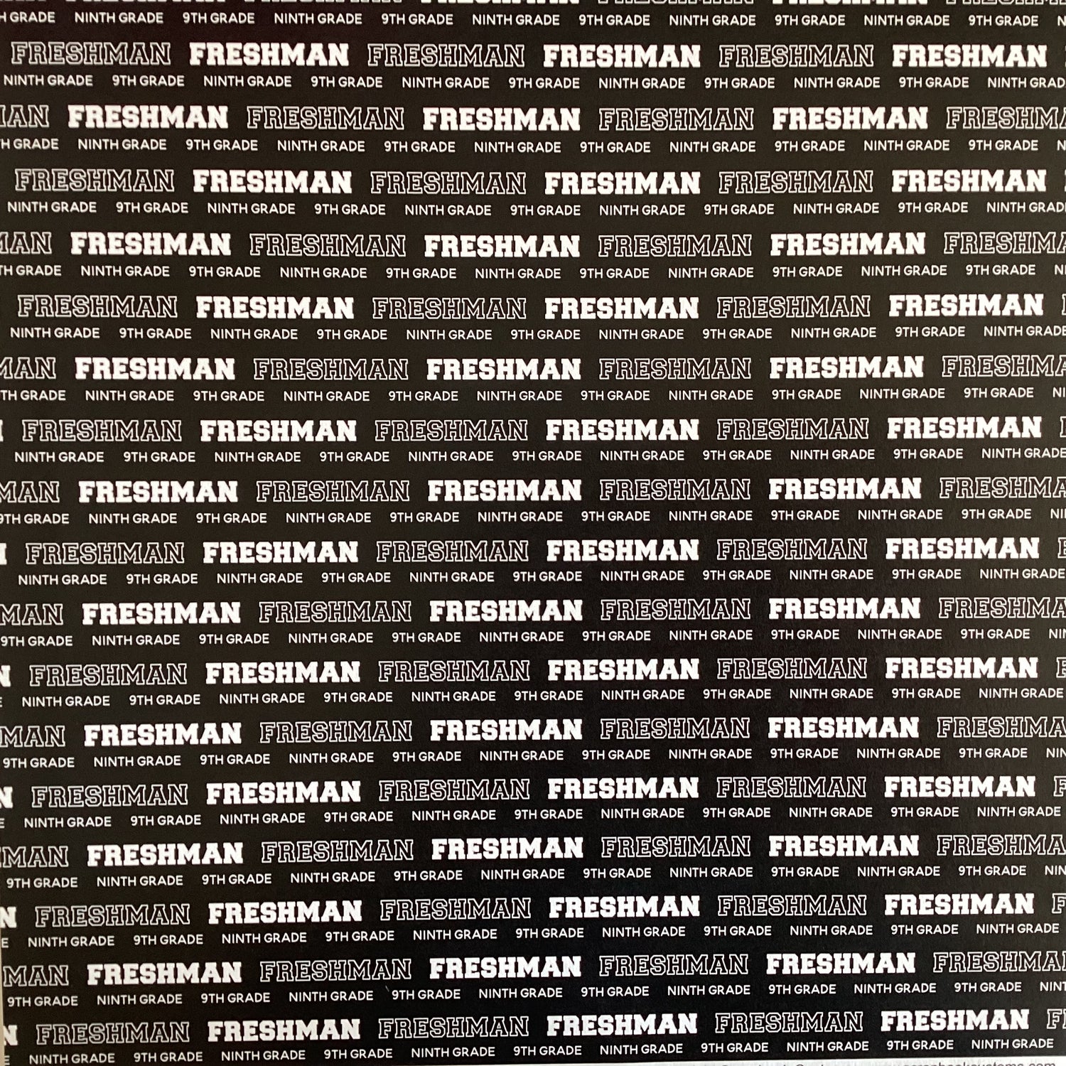 FRESHMAN PRIDE School 12&quot;X12&quot; Scrapbook Paper