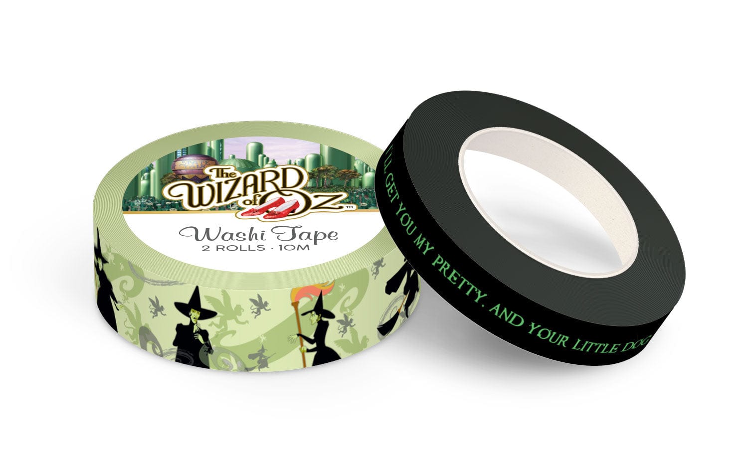Paper House WIZARD OF OZ Wicked Witch Washi Tape 2 Rolls
