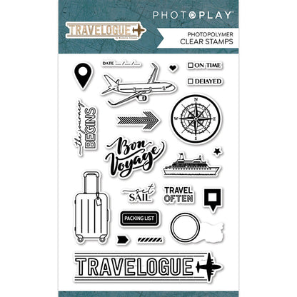 Photoplay TRAVELOGUE Stamps &amp; Dies Set