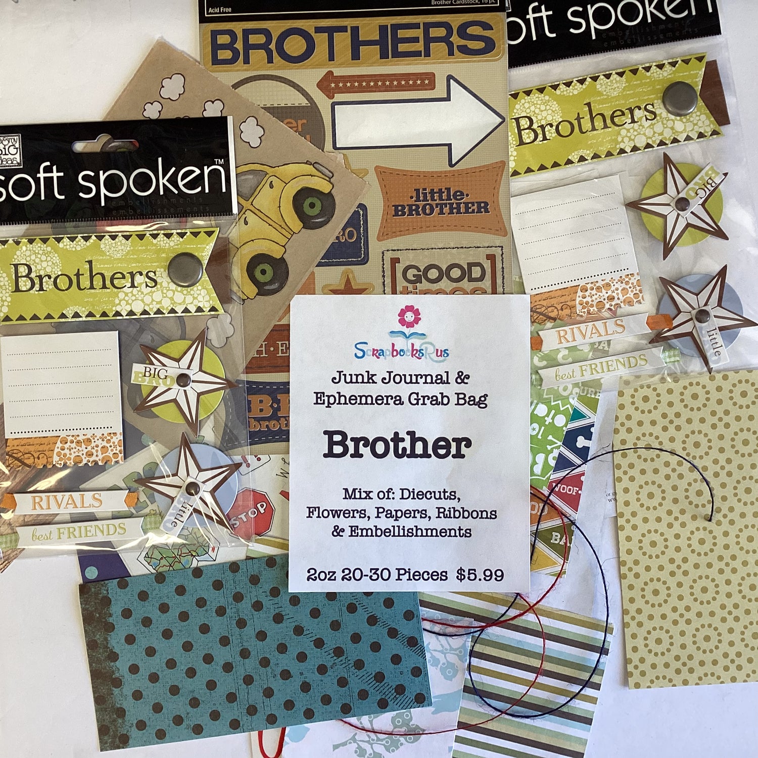 Junk Journal &amp; Ephemera Grab Bag Themed