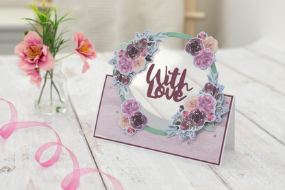 Crafters Companion FANCY FLORALS 9”X12” Die-Cut 3D Topper Pad