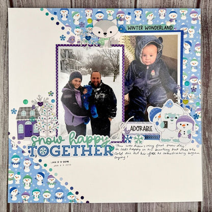 Doodlebug SNOW MUCH FUN Puffy Icons Stickers 177pc