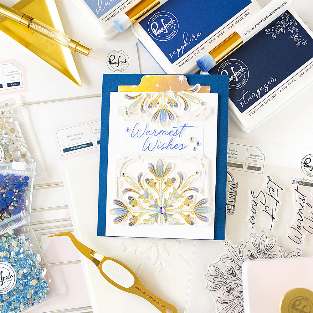 Pinkfresh Studio SIDE SLIDER Crafting Dies 4pc