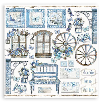 Stamperia BLUE LAND 12"X12" Scrapbook Paper Pack