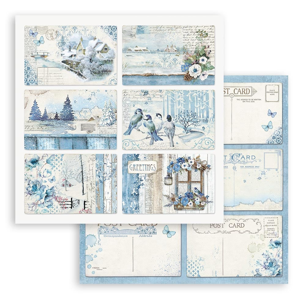 Stamperia BLUE LAND 12"X12" Scrapbook Paper Pack
