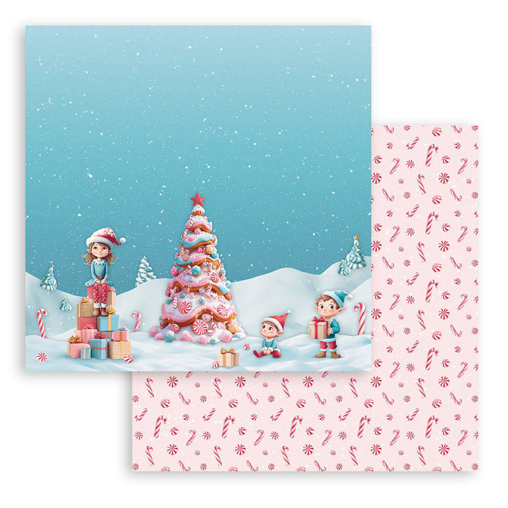 Stamperia CANDY CHRISTMAS 12&quot;X12&quot; Scrapbook Paper Sheet