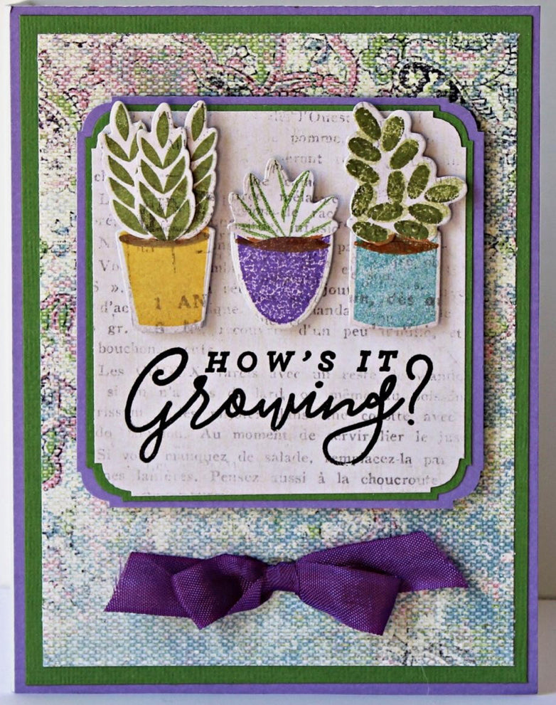 Diamond Press YOU GROW GIRL Stamp &amp; Die Set