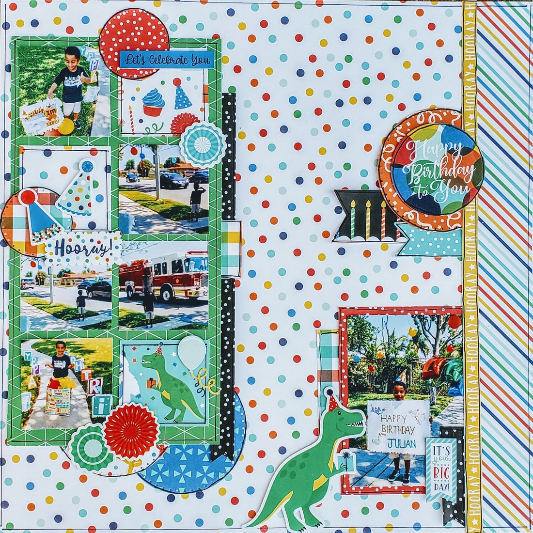 Echo Park It’s Your BIRTHDAY BOY WORDS 12"X12" Scrapbook Paper