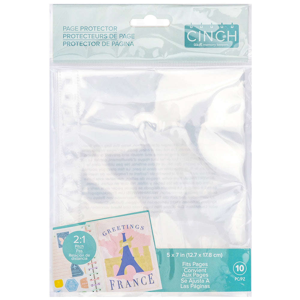 We R Makers 5”X7” PAGE PROTECTORS Cinch 10pc