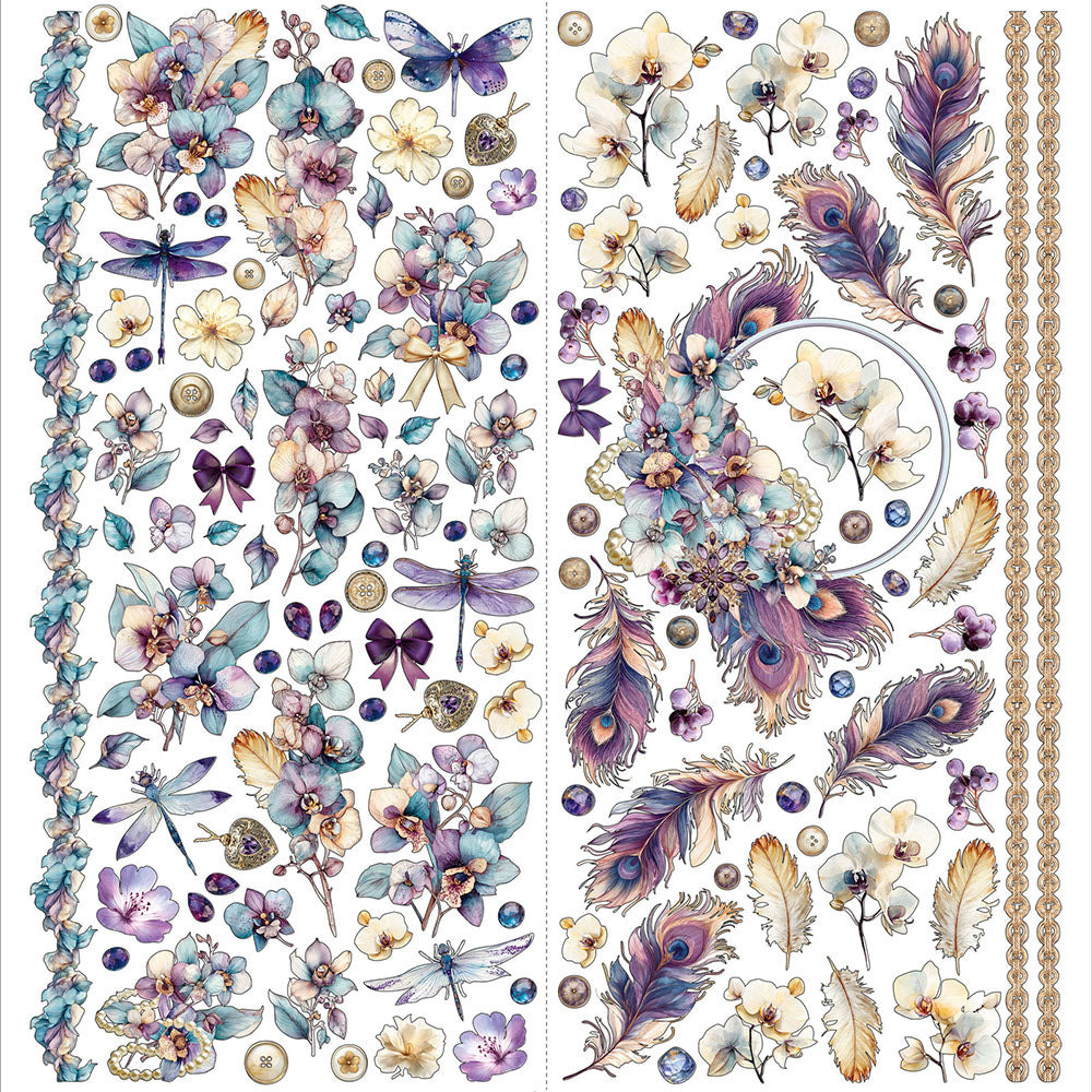 49 and Market PLUME &amp; PETAL Laser Cut Element Set 198pc