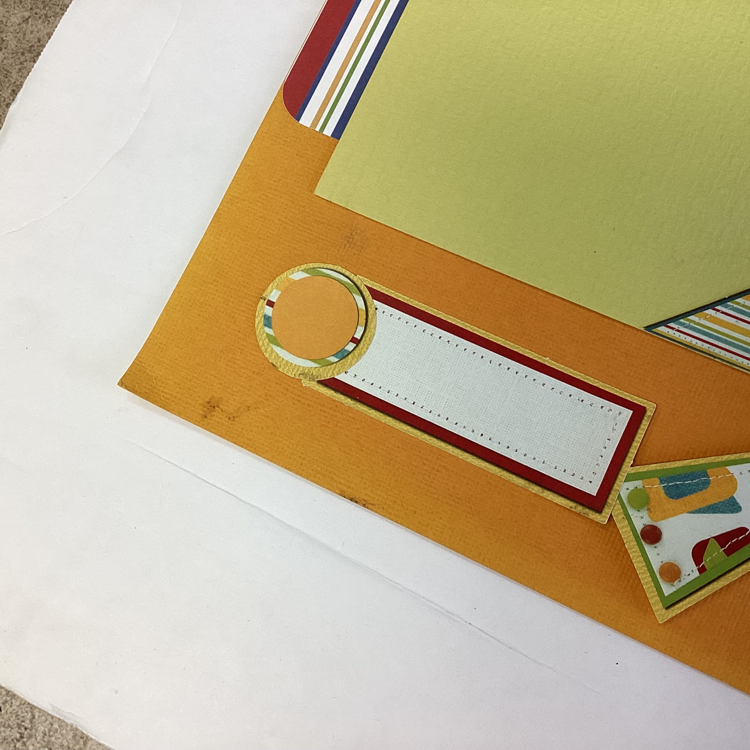 Premade SUNSHINE (2) 12”X12” Scrapbook Pages