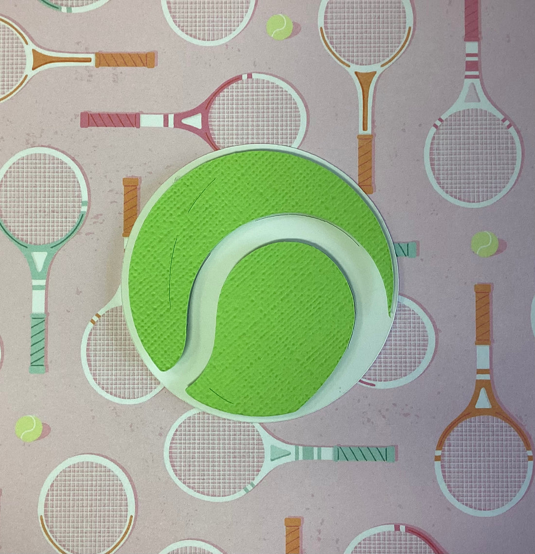 TENNIS BALL Die Cut Embellishment