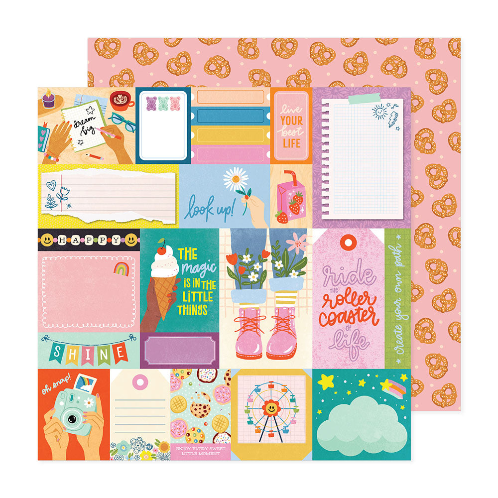 We R Makers Shimelle LIVE THE DREAM 12&quot;X12&quot; Scrapbook Paper