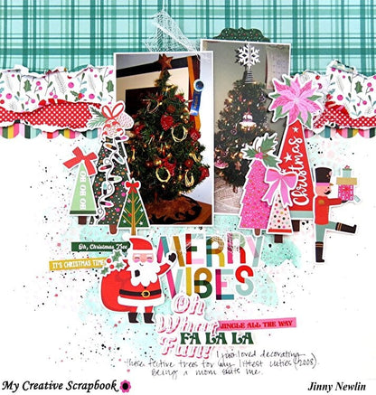 Simple Stories HARD CANDY CHRISTMAS Bits &amp; Pieces 62pc