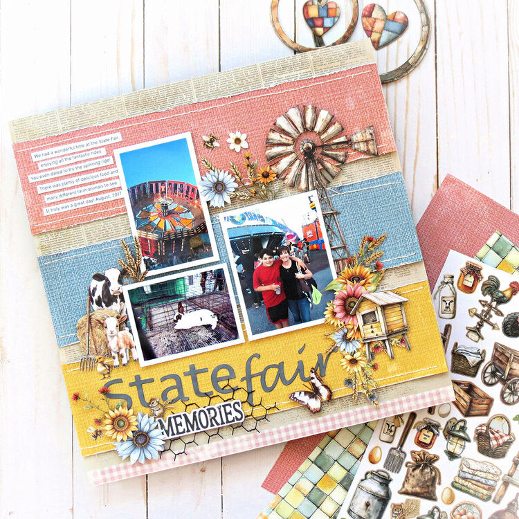 49 and Market WHISPERING WAY Chipboard Assortment 58pc