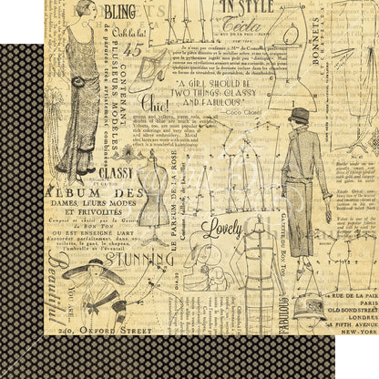 Graphic 45 COUTURE DELUXE COLLECTOR’S EDITION 12”X12” Scrapbook Set