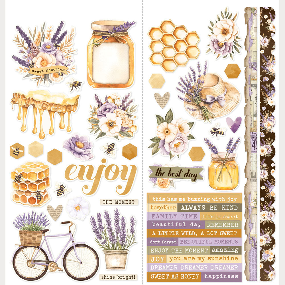 Simple Stories SIMPLE VINTAGE LAVENDER FIELDS 12"X12" Collection Kit