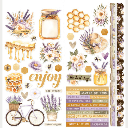 Simple Stories SIMPLE VINTAGE LAVENDER FIELDS 12"X12" Collection Kit