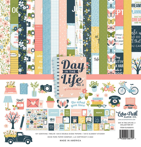 Echo Park DAY IN THE LIFE 2 12"x12" Scrapbook Collection Kit