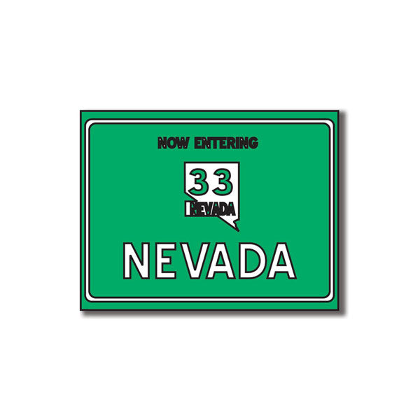Scrapbook Customs NOW ENTERING NEVADA Laser DieCut Embellishment