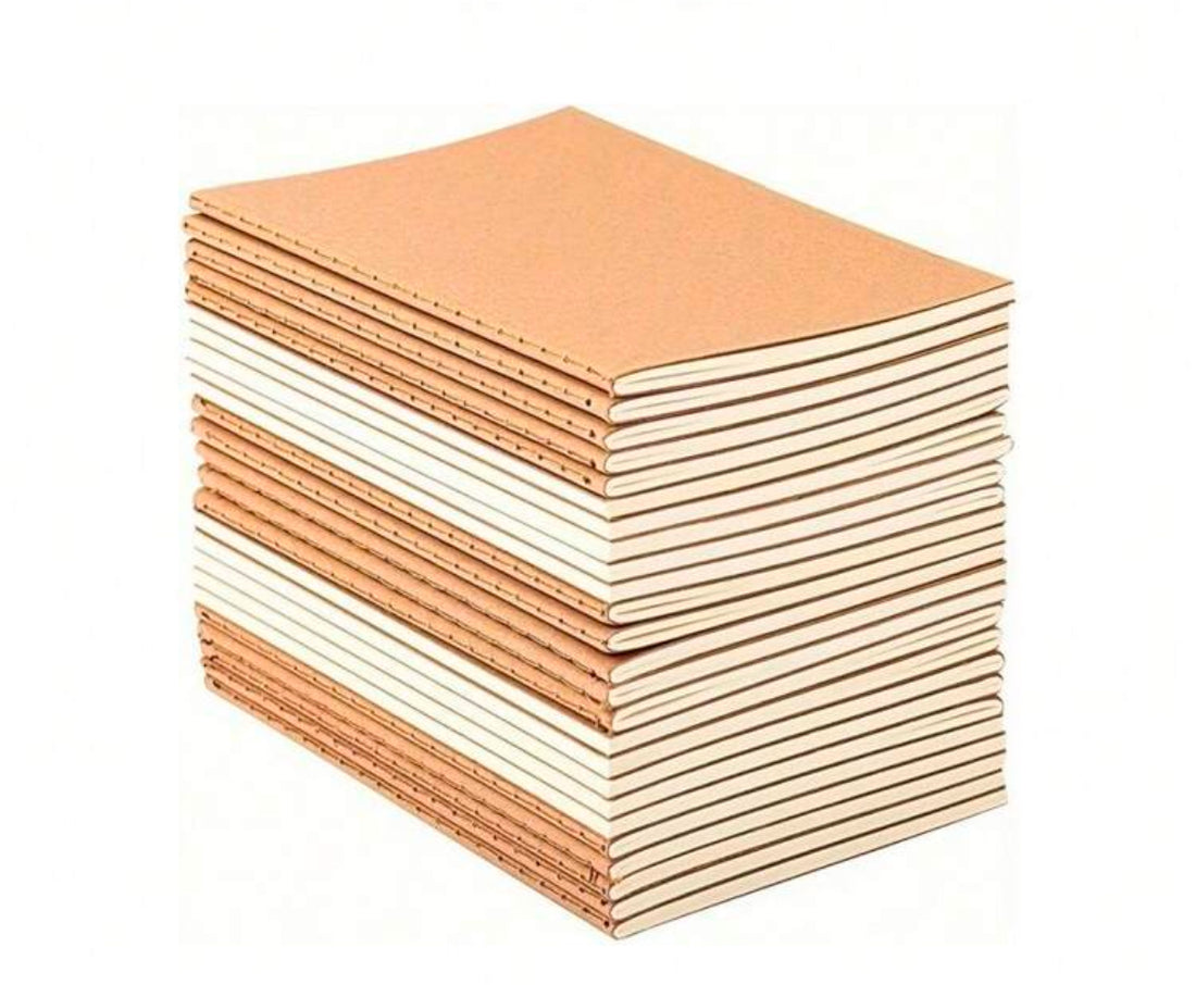 Kraft Paper MINI BLANK NOTEBOOK 5”X3” Diary Memo