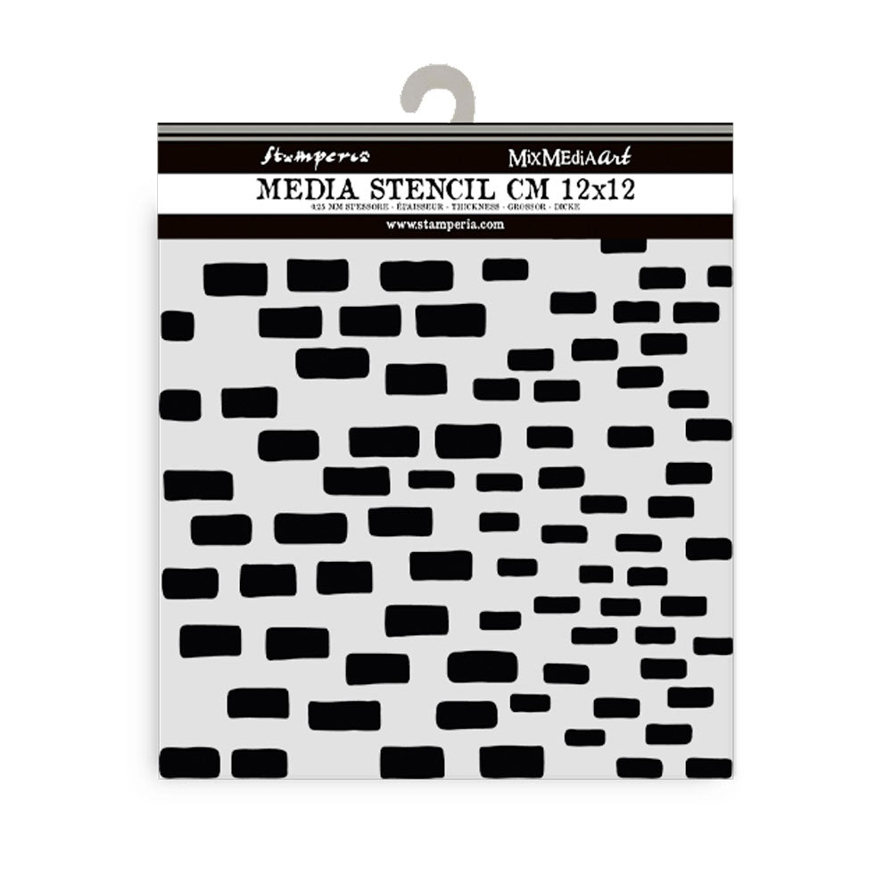 Stamperia Silent Sea BRICKS Mix Media Stencil