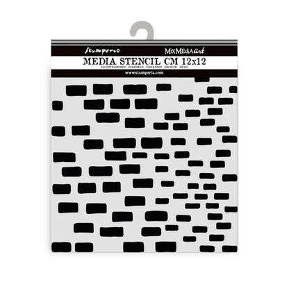 Stamperia Silent Sea BRICKS Mix Media Stencil