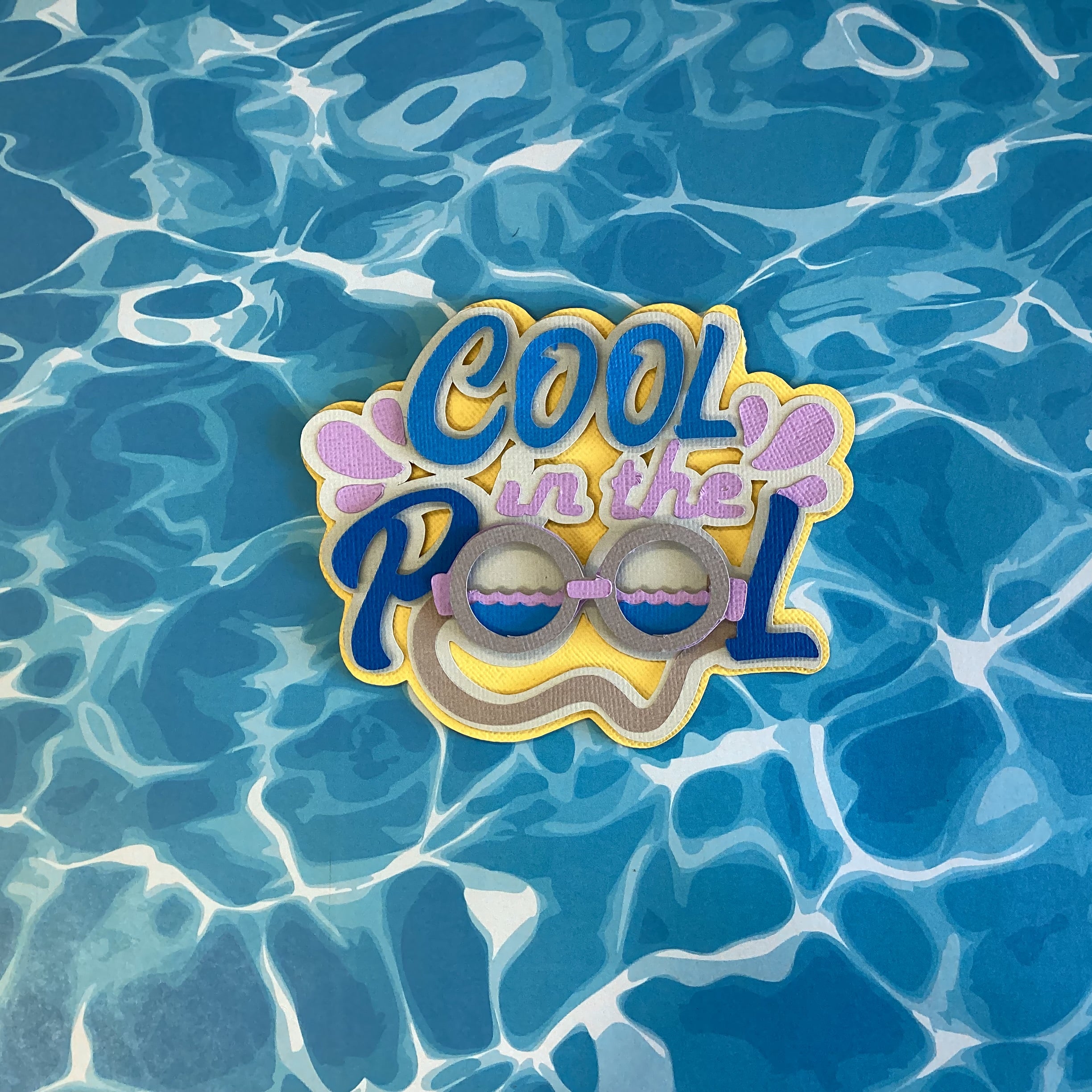 Summer COOL IN THE POOL Die Cuts