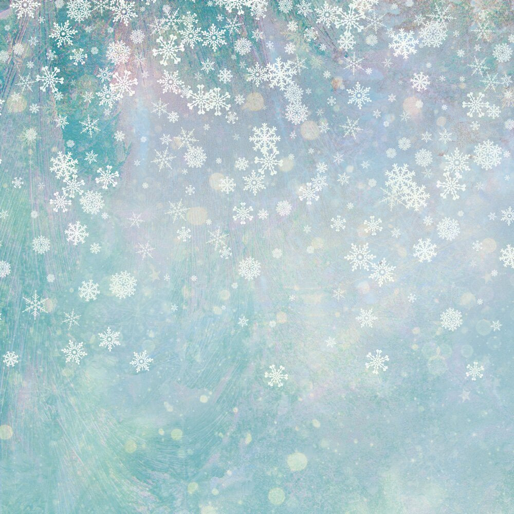 Crafters Companion SNOWFLAKE SWIRLS 12X12 Paper Pad 32pc
