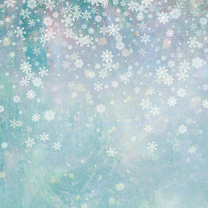 Crafters Companion SNOWFLAKE SWIRLS 12X12 Paper Pad 32pc
