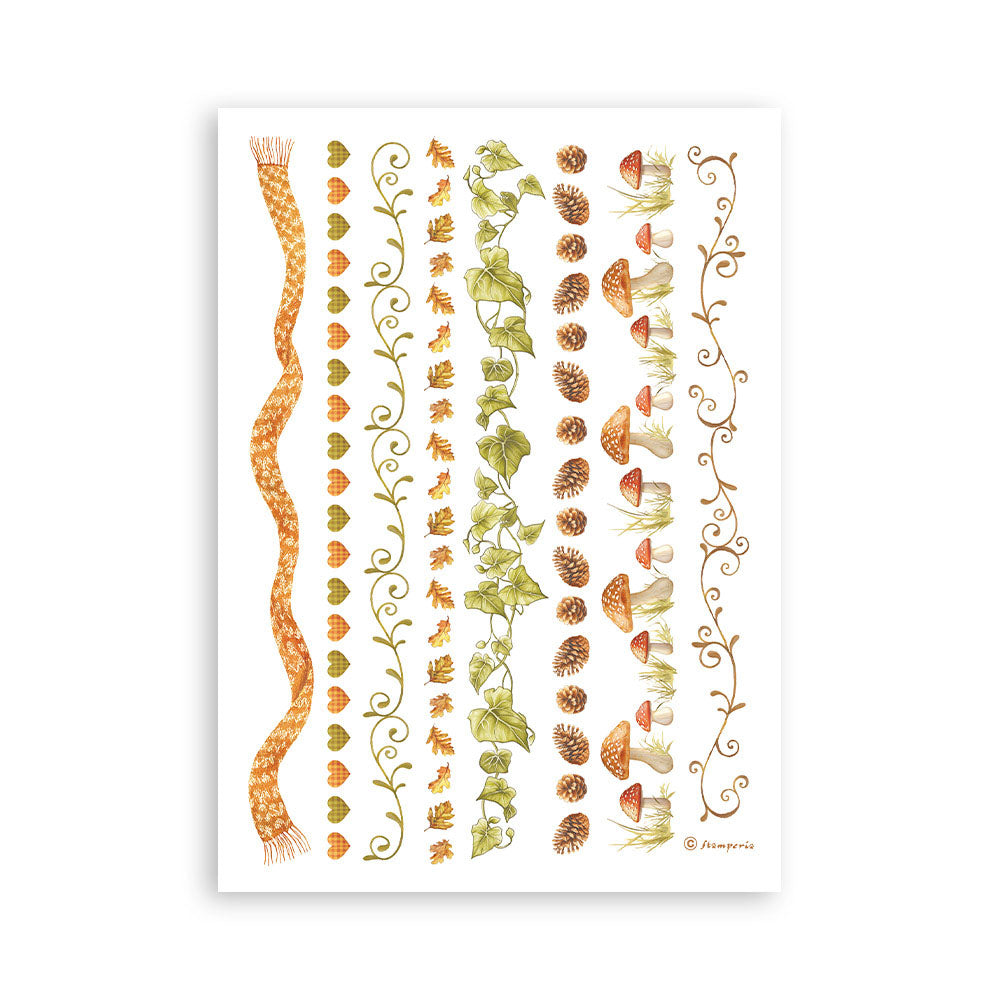 Stamperia WHISPERING WOODS Washi Pad 8 Sheets