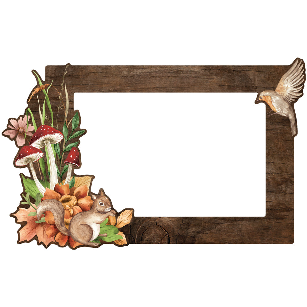 Simple Stories SIMPLE VINTAGE WOODLANDS Chipboard Frames 6pc
