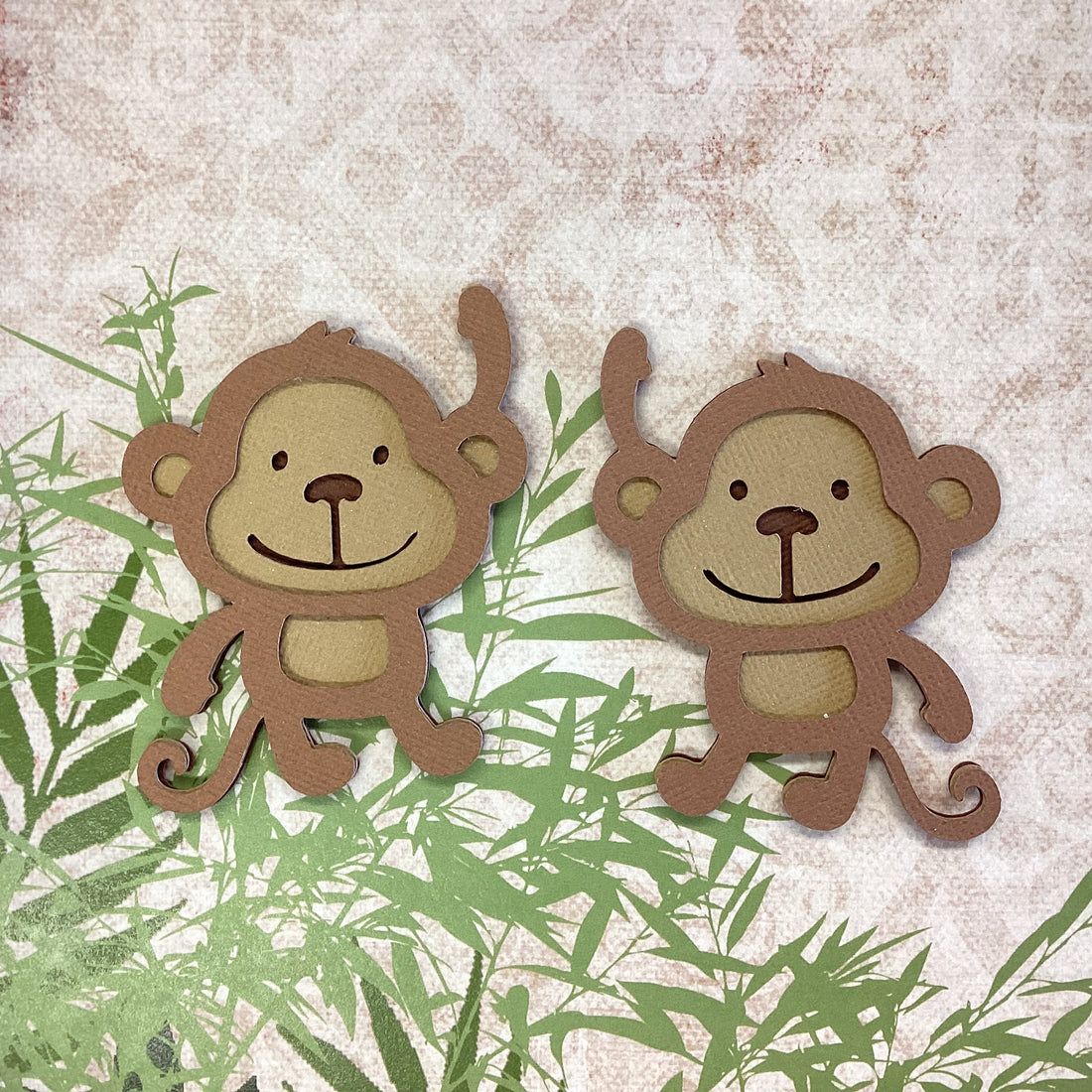 MONKEY Animal 3D Scrapbook Die Cut Embellishment