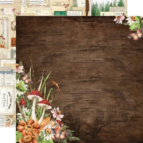 Simple Stories SIMPLE VINTAGE WOODLANDS 12”X12” Scrapbook Paper