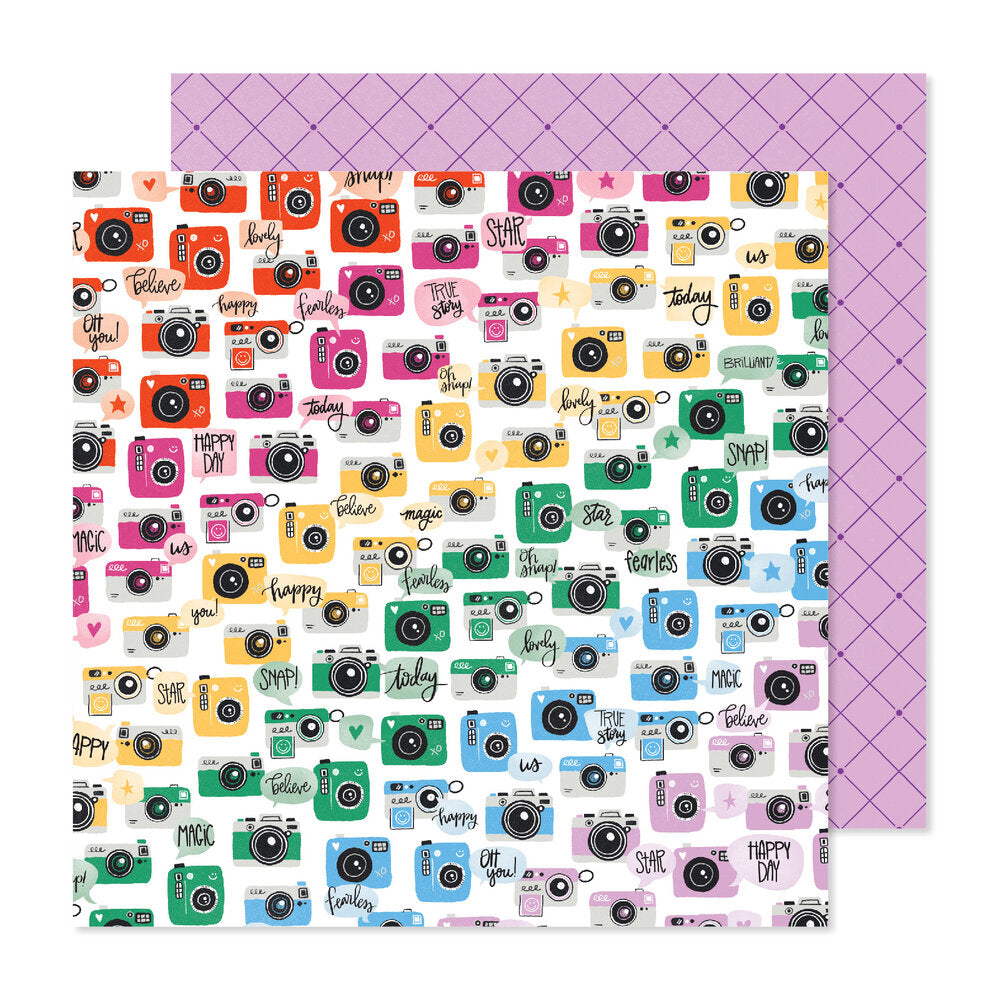 Shimelle Main Character Energy ZOOM IN 12"X12" Scrapbook Paper