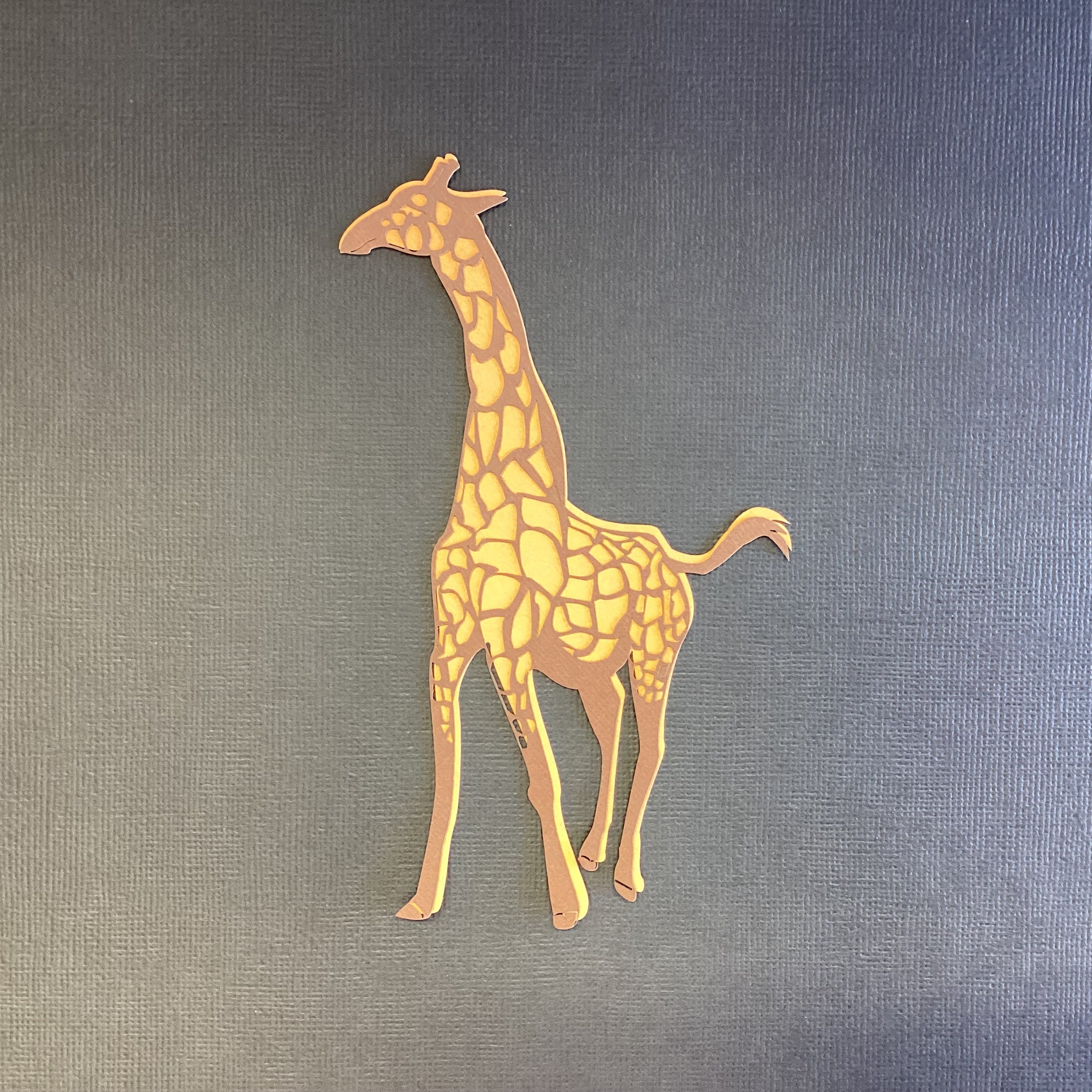 GIRAFFE Overlay Small Scrapbook Laser Cut Die Cut