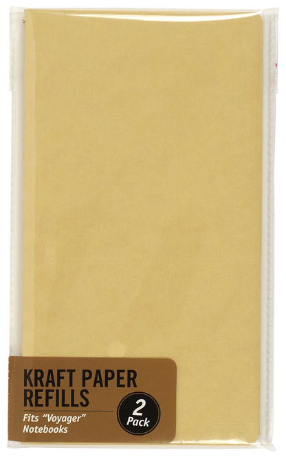 Peter Pauper VOYAGER REFILL KRAFT Journal Notebook Blank Paper