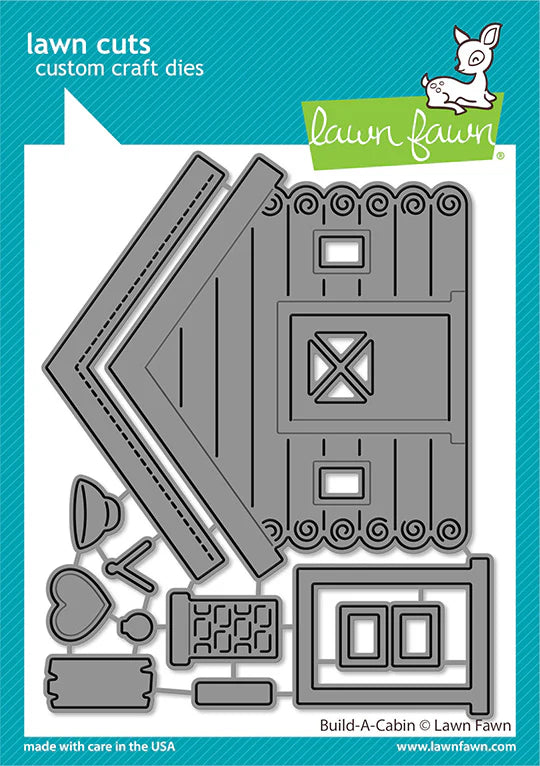 Lawn Cuts BUILD A CABIN Custom Craft Dies 11pc