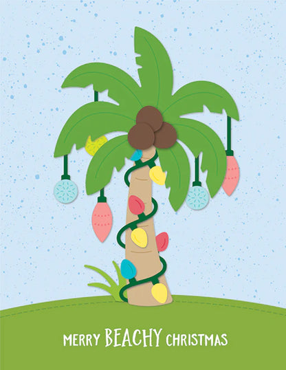 Lawn Cuts CHRISTMAS PALM TREE Custom Craft Dies 11pc
