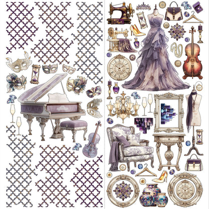 49 and Market PLUME &amp; PETAL Laser Cut Element Set 198pc