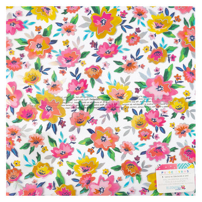 Paige Evans Blooming Wild SPECIALITY PAPER 12"X12" Foil On Printed Acetate