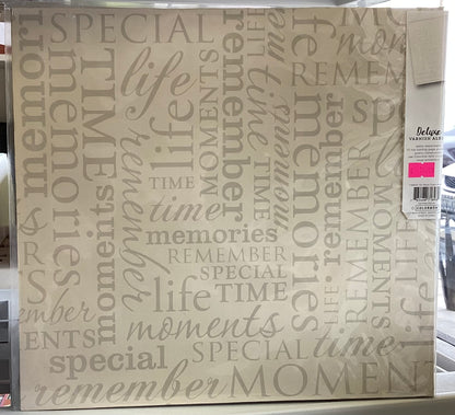 Colorbok VARNISH CREAM MEMORIES 12”x12” Postbound Scrapbook Album