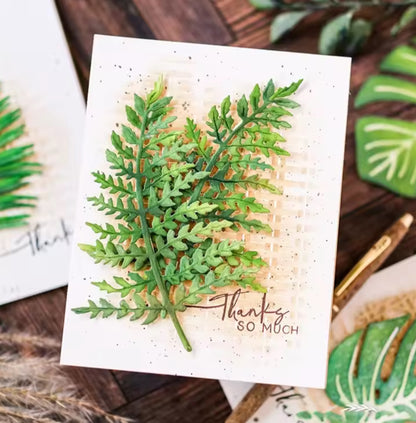 Craft Cutting FERN LEAF Metal Dies 2pc